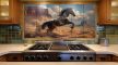 Ceramic tile mural - horses