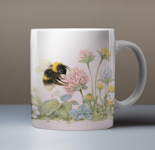Pacock feather mug