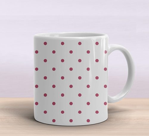Vintage dotted  mug