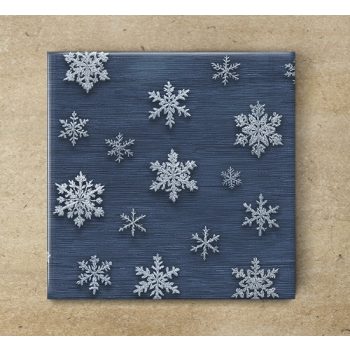 Ceramic tile mural - snowflake 