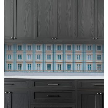 Színes festék mintás fürdőszobai fali csempe 