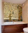 Ceramic tile mural - Klimt: The kiss -