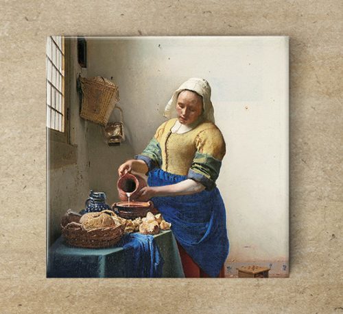 Dekorcsempe - Vermeer - tejet öntő nő