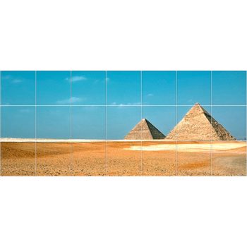Ceramic tile mural - pyramids Ceramic tile mural - pyramids