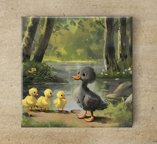 The Ugly Duckling - ceramic tile trivet
