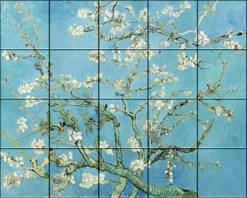Ceramic tile mural - Van Gogh: Almond Blossom 