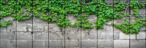 Ceramic tile mural - Ivy