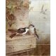 Tile mural - birds -swallows 