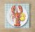 Lobster with lemon - ceramic tile trivet