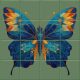 Ceramic tile mural - forget-me-not 