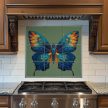 Ceramic tile mural - forget-me-not 