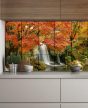 Ceramic tile mural - forest and waterfall 