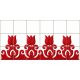  Transylvanian tulip embroidery patterned ceramic tile 