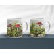 Mug set of 2 mugs with flower motif 