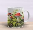 Mug set of 2 mugs with flower motif 