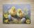 Cutting board - Easter chicks