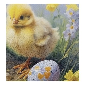 Cutting board - Easter chicks