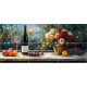 Ceramic tile mural - drink - Wine tasting table 