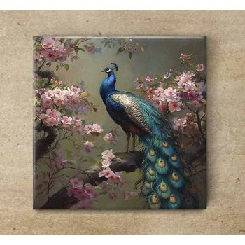 Tile mural - farm - peacock III. 