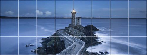 Ceramic tile mural - lighthouse