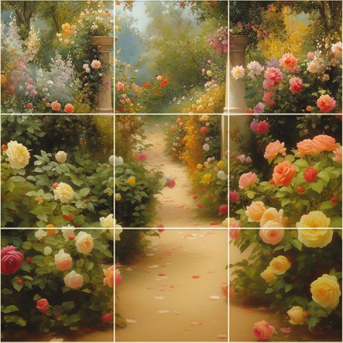 Secret Garden - tile mural 