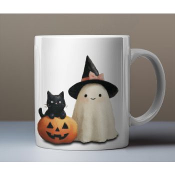 Halloween szellemes bögre