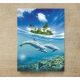 Tile mural - water world -dolphins 
