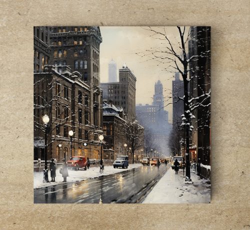 Tél New-Yorkban dekorcsempe