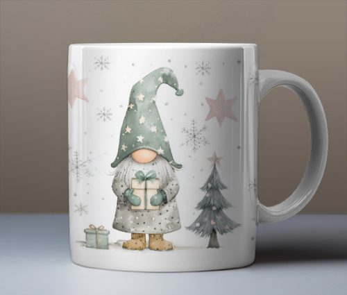 Christmas gnome mug