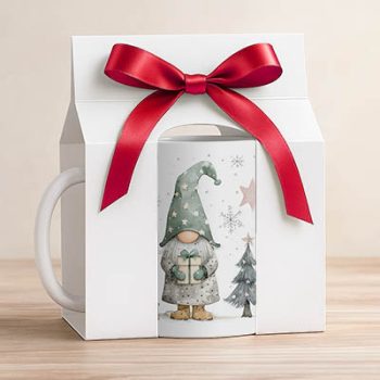 Christmas gnome mug