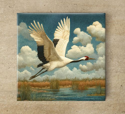 Ceramic tile mural - birds -blue tit 