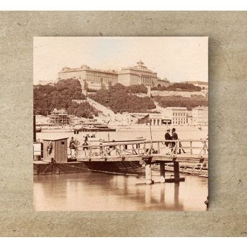 Dekorcsempe - Budai vár 1860-as évek (20x20cm)