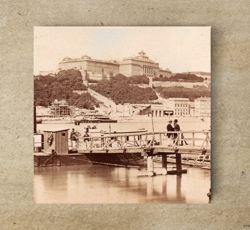 Dekorcsempe - Budai vár 1860-as évek (20x20cm)
