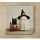 Halloween szellem dekorcsempe