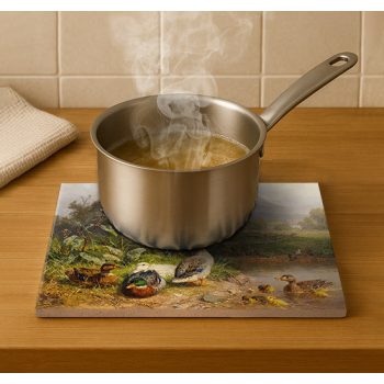 Tile trivet - pets - domestic ducks II.