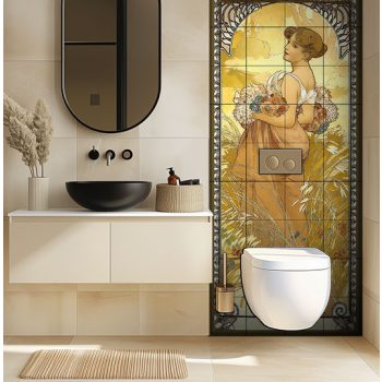 Ceramic tile mural - Mucha