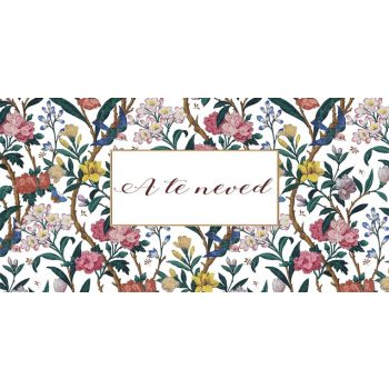 Unique personalized name mug with flower decoration 