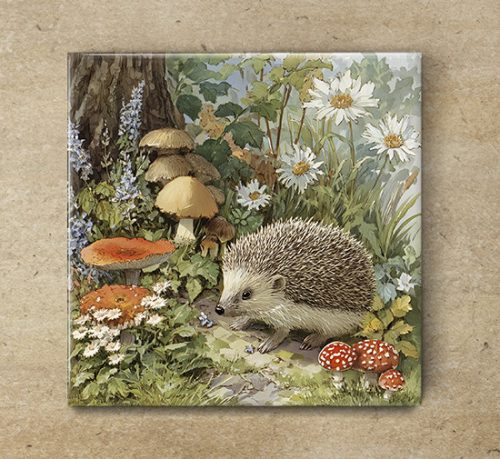 Tile mural - wildlife -hedgehog II. 