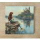 The little mermaid - ceramic tile trivet