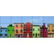 Ceramic tile mural - colorful houses 