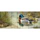 Tile mural - birds - Kingfisher, woodcock and mallards 