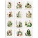 Ceramic tile mural - set of decoration tiles - 12 pcs 