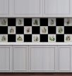 Ceramic tile mural - set of decoration tiles - 12 pcs 
