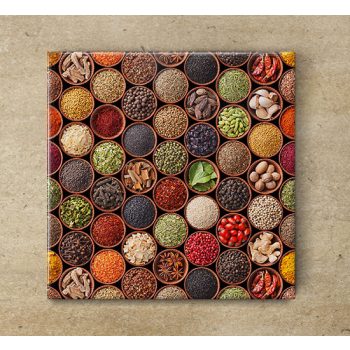 Spices - ceramic tile trivet