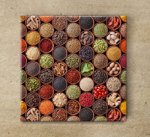 Spices - ceramic tile trivet