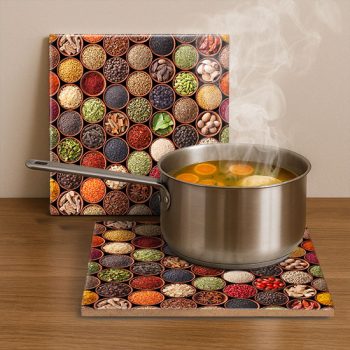 Spices - ceramic tile trivet