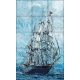 hajós csempe mozaik csempekép