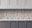 Tile mural with lavender