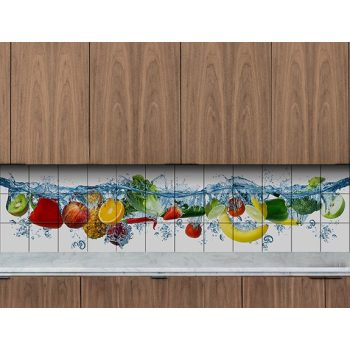 Csobbanó gyümölcs mintás csempe mozaik