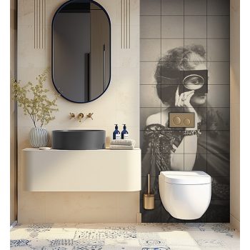 Ceramic tile mural - azure sea